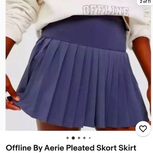 Offline Navy Pleated Skort Size Medium